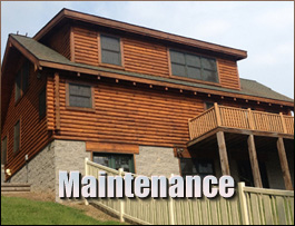  Vale, North Carolina Log Home Maintenance